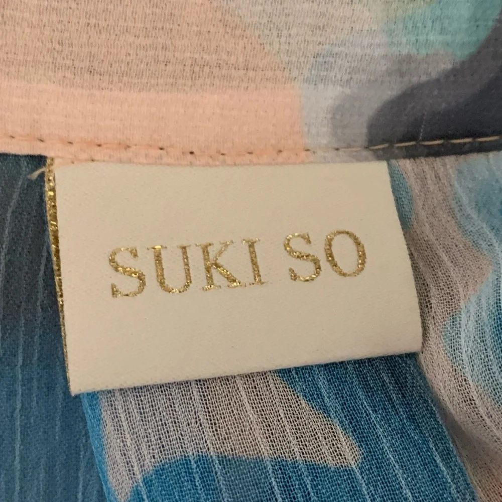 SukiSo One Size Fits Most Tie-Dye Belted Sheer Swim Beach Resortwear Cover-Up